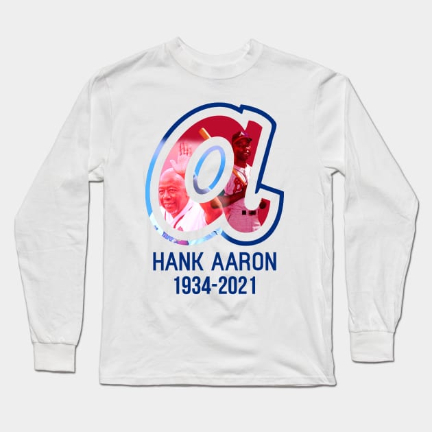 Memories hank aaron 1934-2021 Long Sleeve T-Shirt by CLOSE THE DOOR PODCAST